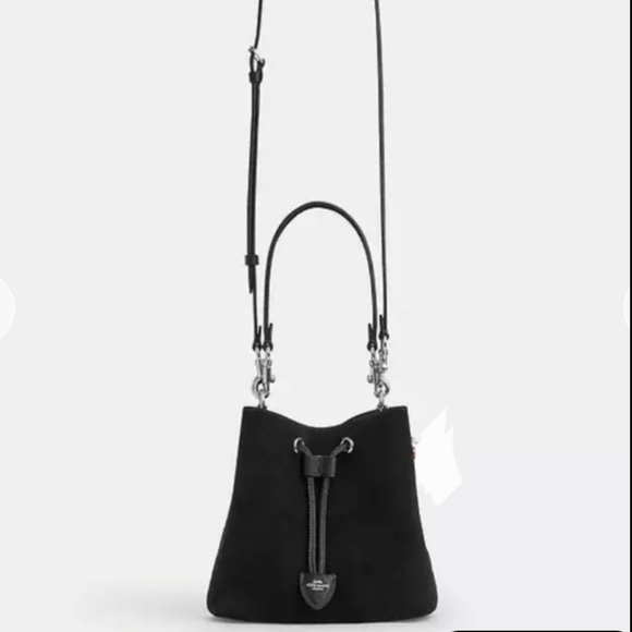Coach Suede Rowan Bucket Bag - NEW - Picture 2 of 3